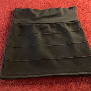 Black mini skirt